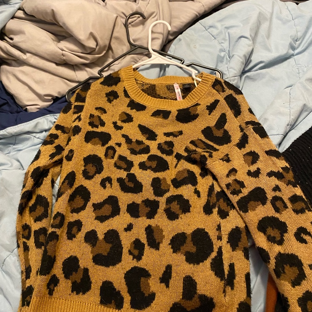 Leopard print sweater
